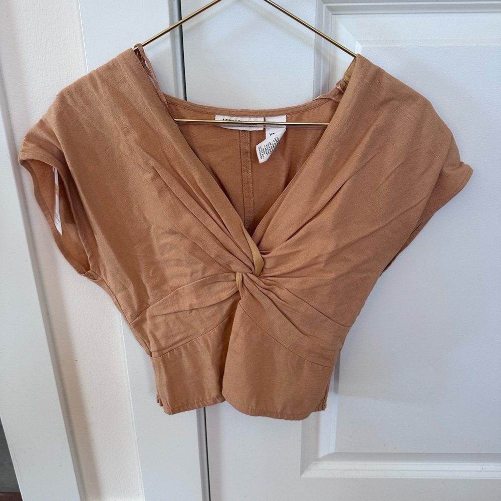 Tan crop top